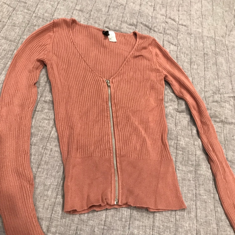 H&M Divide Ribbed Sweater